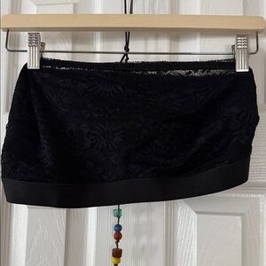 Black Lace Bandeau Tube Top - Women Intimates